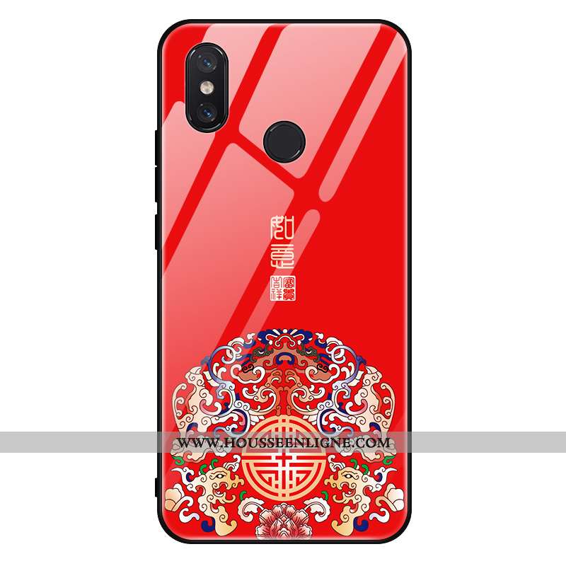 Coque Xiaomi Mi Mix 2s Légère Fluide Doux Style Chinois Téléphone Portable Net Rouge Tendance Blanc 
