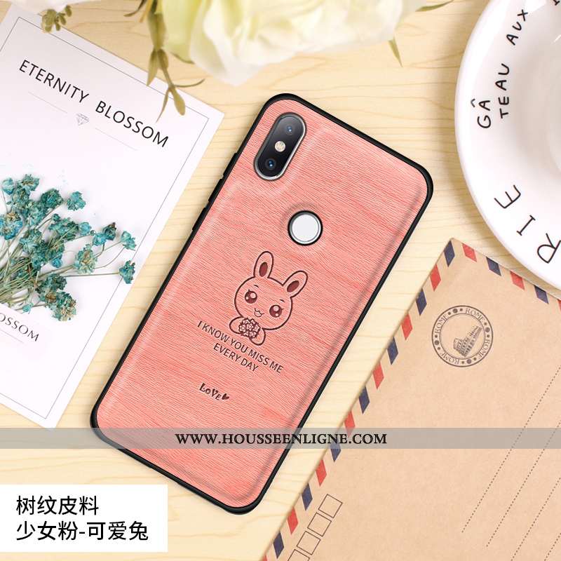 Coque Xiaomi Mi Mix 2s Mode Protection Amoureux Difficile Modèle Fleurie Personnalité Orange