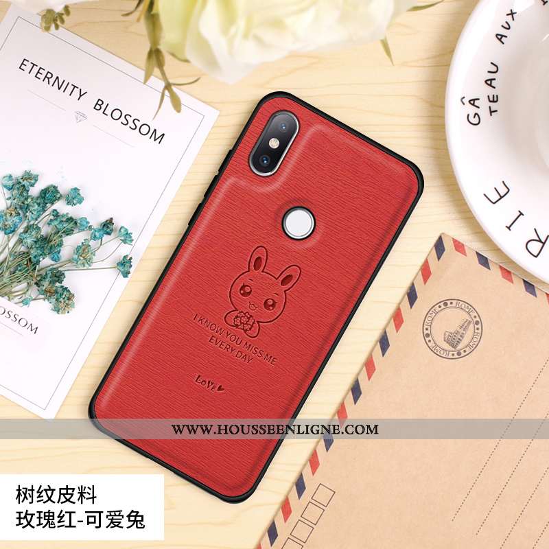 Coque Xiaomi Mi Mix 2s Mode Protection Amoureux Difficile Modèle Fleurie Personnalité Orange