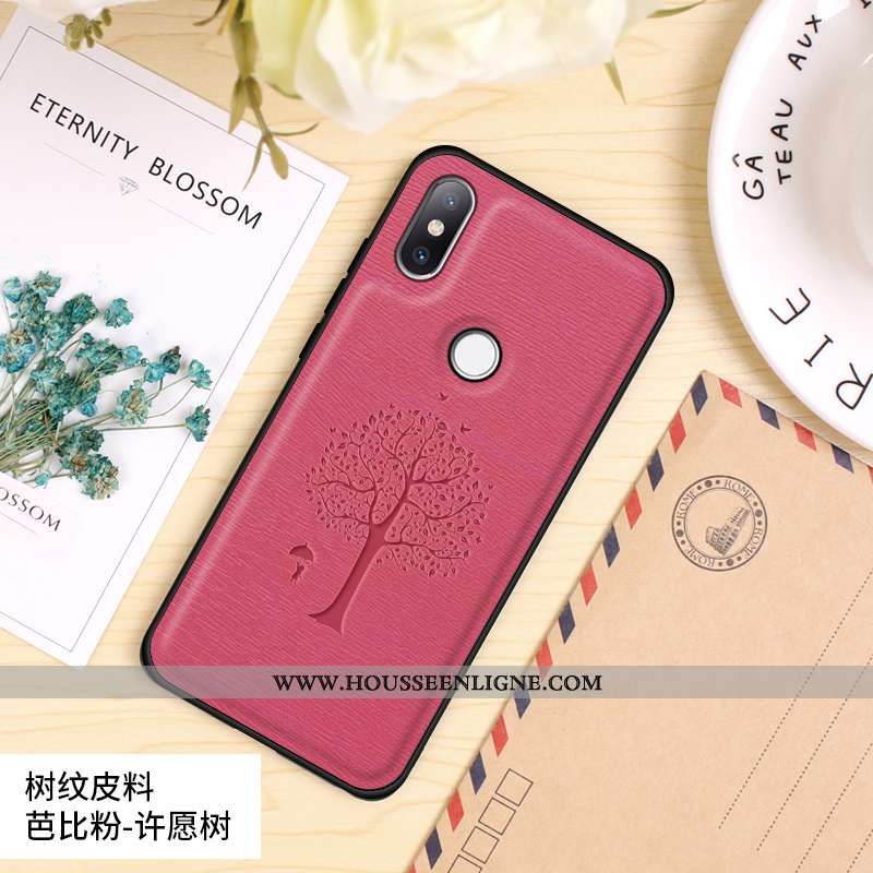 Coque Xiaomi Mi Mix 2s Mode Protection Amoureux Difficile Modèle Fleurie Personnalité Orange