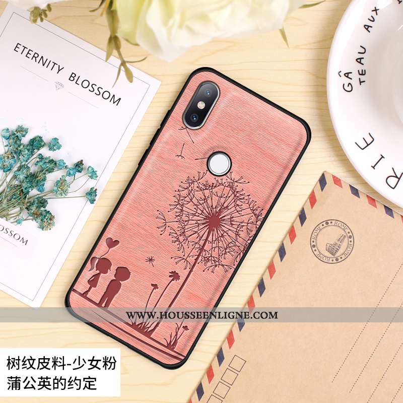 Coque Xiaomi Mi Mix 2s Mode Protection Amoureux Difficile Modèle Fleurie Personnalité Orange