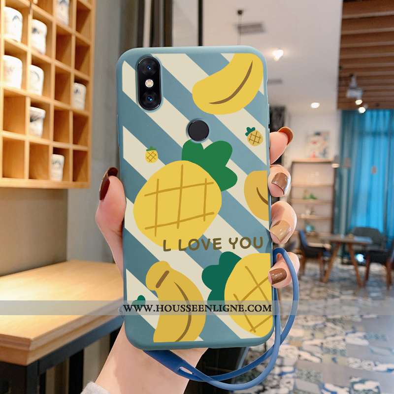 Coque Xiaomi Mi Mix 2s Tendance Légère Charmant Ultra Protection Net Rouge Bleu