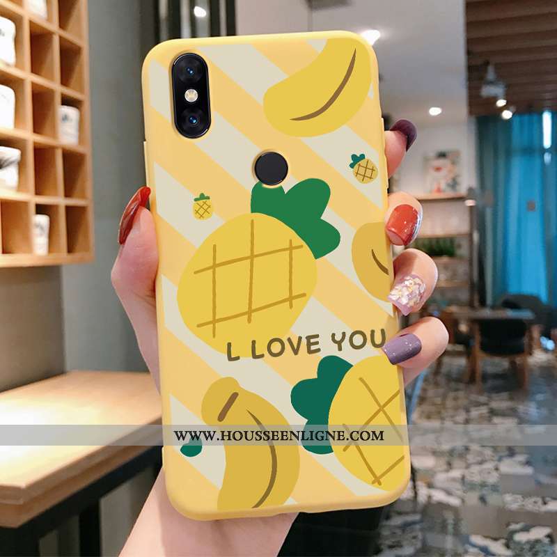 Coque Xiaomi Mi Mix 2s Tendance Légère Charmant Ultra Protection Net Rouge Bleu