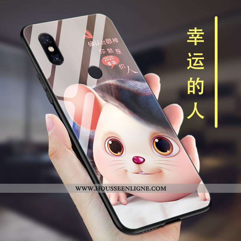 Coque Xiaomi Mi Mix 2s Tendance Légère Tout Compris Verre Silicone Téléphone Portable Simple Gris