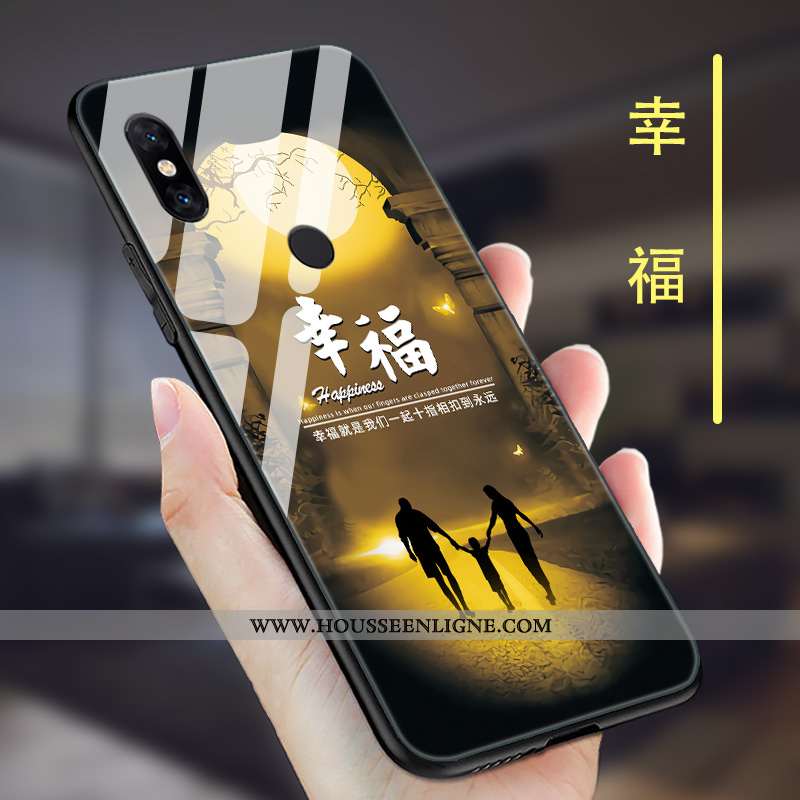 Coque Xiaomi Mi Mix 2s Tendance Légère Tout Compris Verre Silicone Téléphone Portable Simple Gris