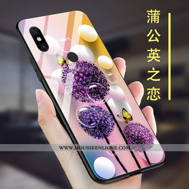 Coque Xiaomi Mi Mix 2s Tendance Légère Tout Compris Verre Silicone Téléphone Portable Simple Gris