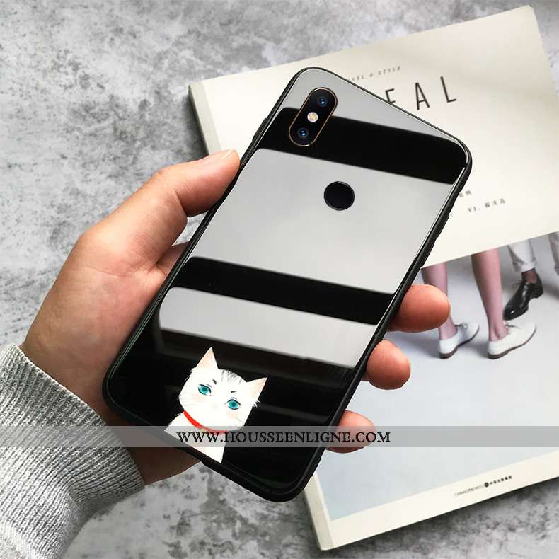 Coque Xiaomi Mi Mix 3 Charmant Silicone Petit Protection Mignonne Jaune Peinte À La Main