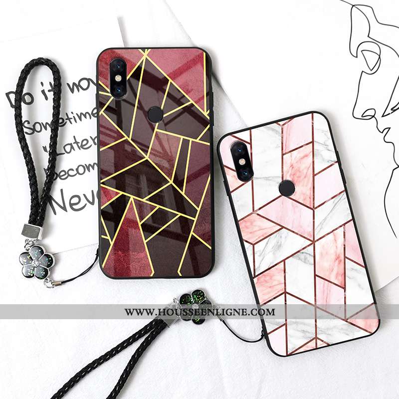 Coque Xiaomi Mi Mix 3 Personnalité Créatif Petit Téléphone Portable Fluide Doux Tout Compris Géométr