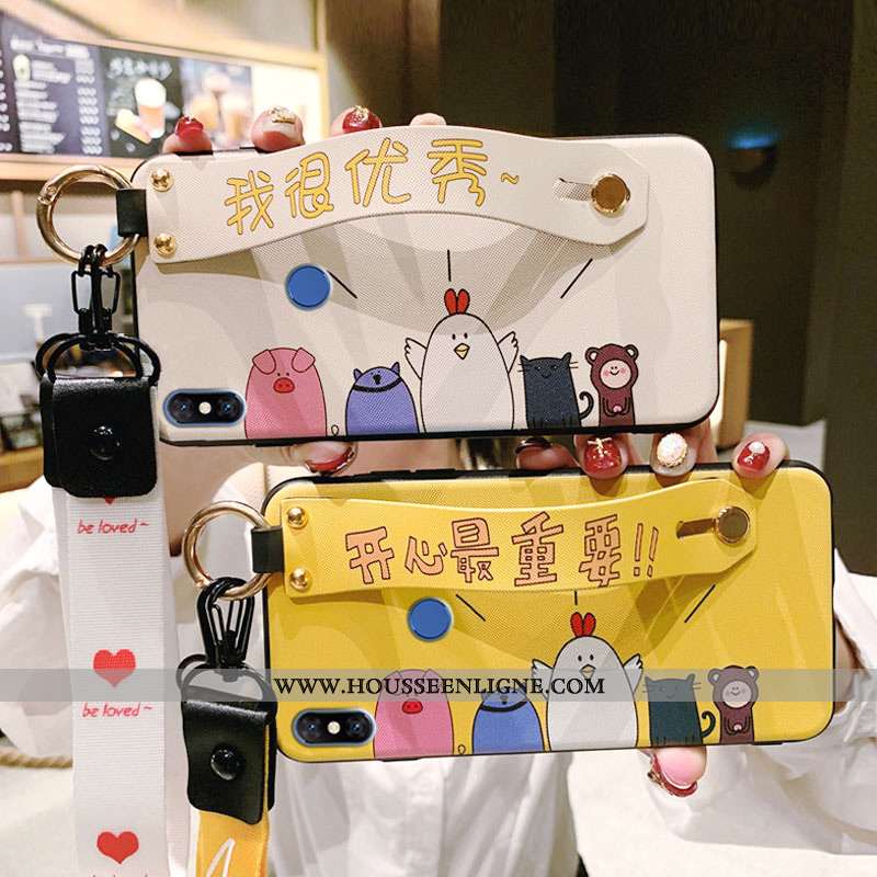 Coque Xiaomi Mi Mix 3 Protection Délavé En Daim Charmant Mignonne Légère Tendance Bleu