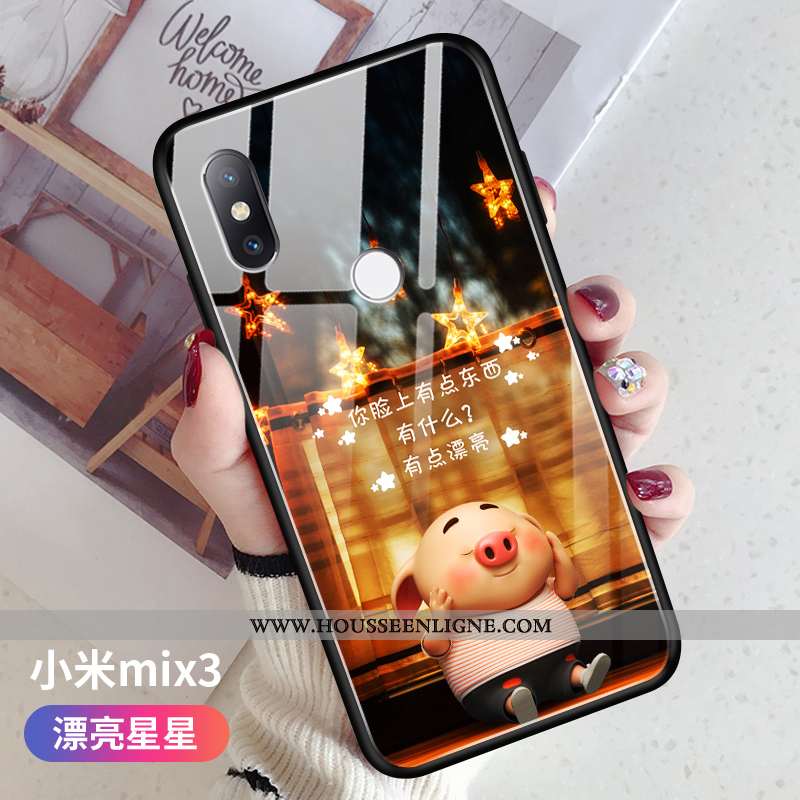 Coque Xiaomi Mi Mix 3 Protection Verre Ultra Tendance Incassable Jaune