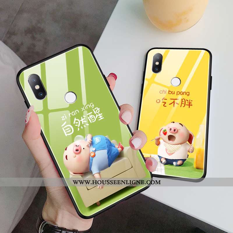 Coque Xiaomi Mi Mix 3 Protection Verre Ultra Tendance Incassable Jaune