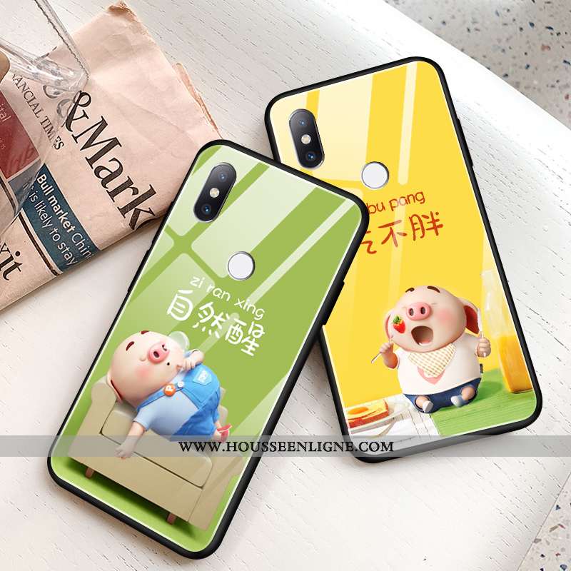 Coque Xiaomi Mi Mix 3 Protection Verre Ultra Tendance Incassable Jaune