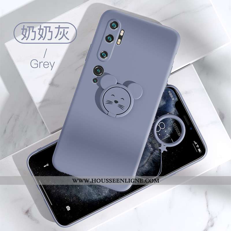 Coque Xiaomi Mi Note 10 Créatif Tendance Gris Téléphone Portable Rat Nouveau
