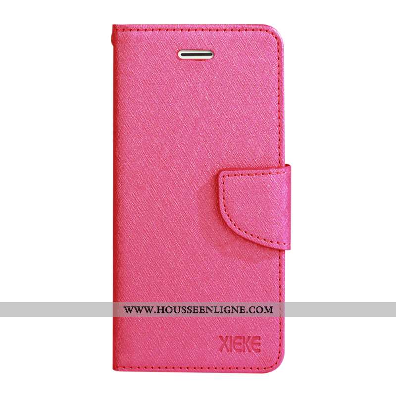 Coque Xiaomi Mi Note 10 Cuir Modèle Fleurie Soie Mulberry Rouge Petit Incassable Tout Compris Rose