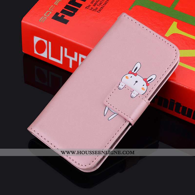 Coque Xiaomi Mi Note 10 Dessin Animé Charmant Tendance Orange Cuir Petit Téléphone Portable