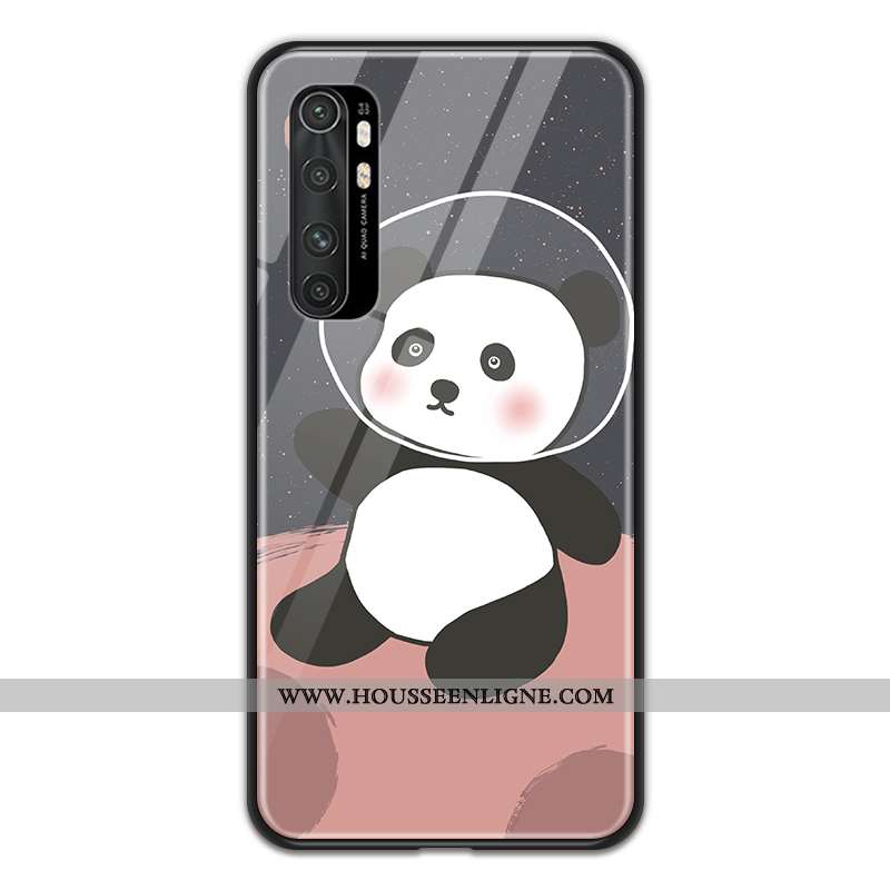 Coque Xiaomi Mi Note 10 Lite Dessin Animé Verre Jaune Petit Jeunesse Téléphone Portable