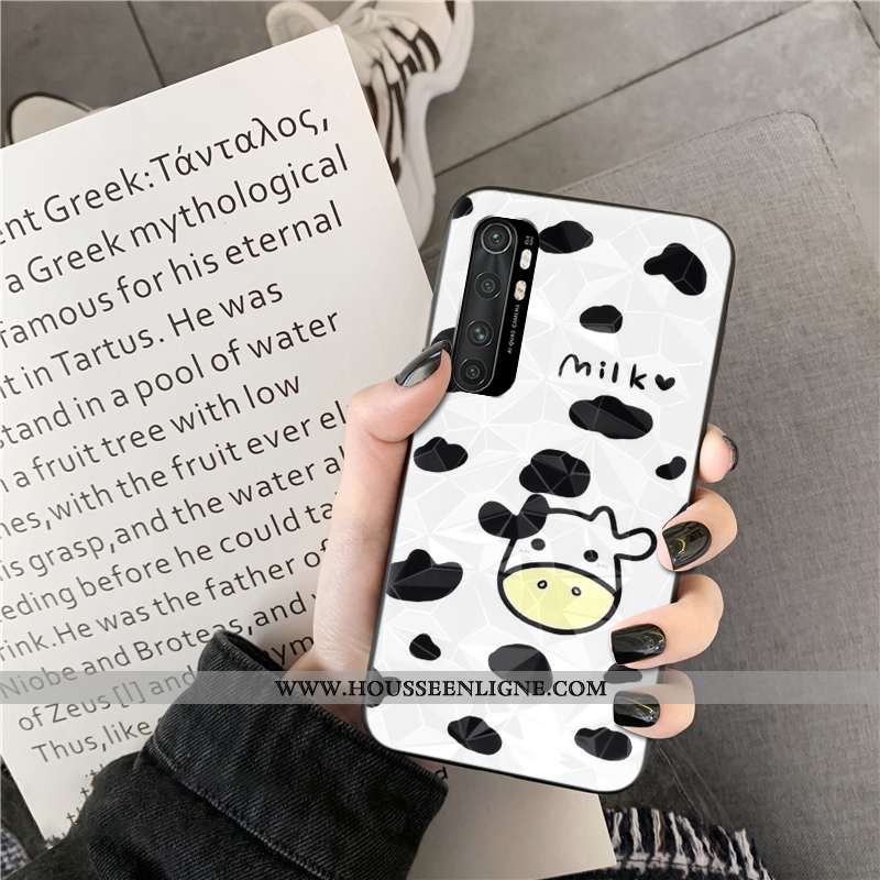 Coque Xiaomi Mi Note 10 Lite Modèle Fleurie Personnalité Rose Net Rouge Incassable Jeunesse