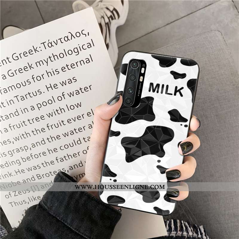 Coque Xiaomi Mi Note 10 Lite Modèle Fleurie Personnalité Rose Net Rouge Incassable Jeunesse