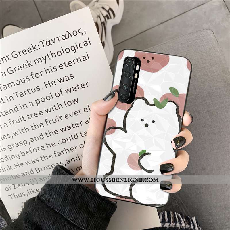Coque Xiaomi Mi Note 10 Lite Modèle Fleurie Personnalité Rose Net Rouge Incassable Jeunesse