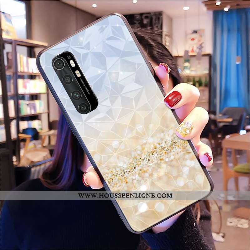 Coque Xiaomi Mi Note 10 Lite Modèle Fleurie Protection Losange Tout Compris Personnalisé Jeunesse Té