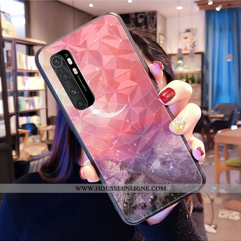 Coque Xiaomi Mi Note 10 Lite Modèle Fleurie Protection Losange Tout Compris Personnalisé Jeunesse Té