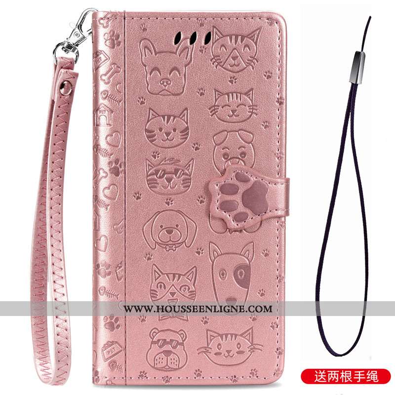 Coque Xiaomi Mi Note 10 Lite Ornements Suspendus Gaufrage En Relief Incassable Chiens Dessin Animé É