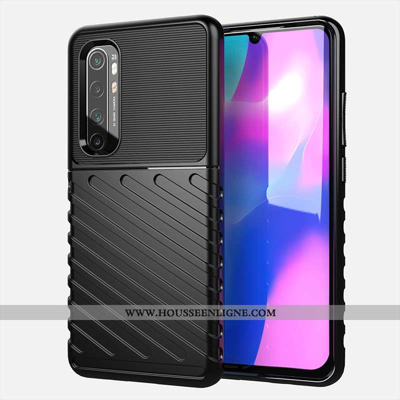 Coque Xiaomi Mi Note 10 Lite Silicone Petit Incassable Vert Couvercle Arrière Téléphone Portable Tur