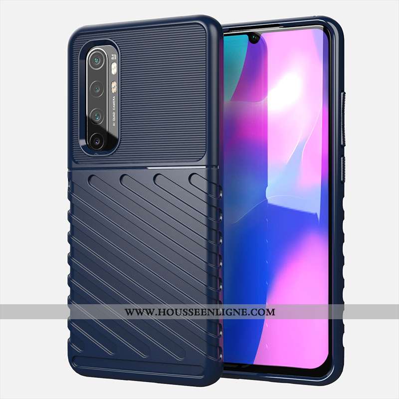 Coque Xiaomi Mi Note 10 Lite Silicone Petit Incassable Vert Couvercle Arrière Téléphone Portable Tur