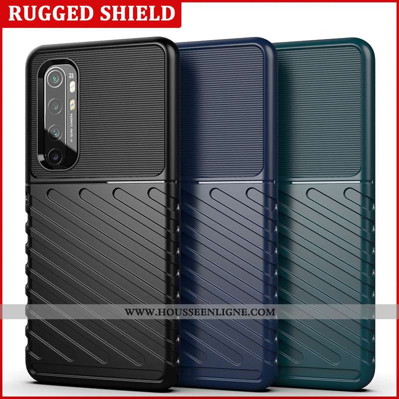 Coque Xiaomi Mi Note 10 Lite Silicone Petit Incassable Vert Couvercle Arrière Téléphone Portable Tur