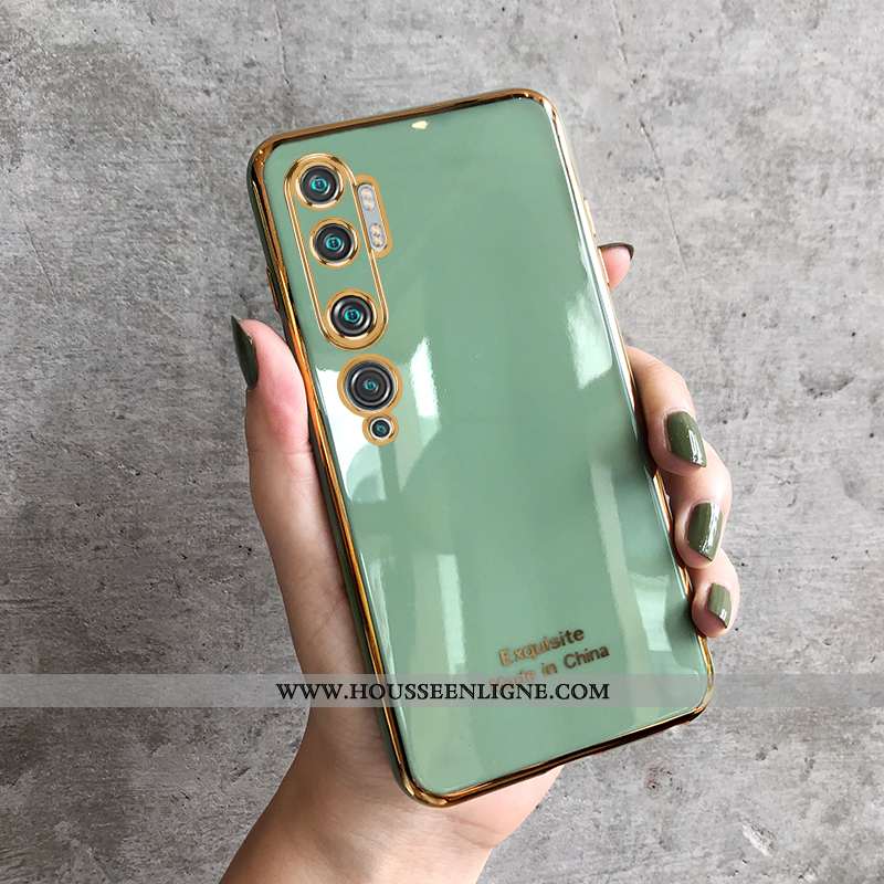 Coque Xiaomi Mi Note 10 Silicone Personnalité Incassable Placage Téléphone Portable Tout Compris Ver
