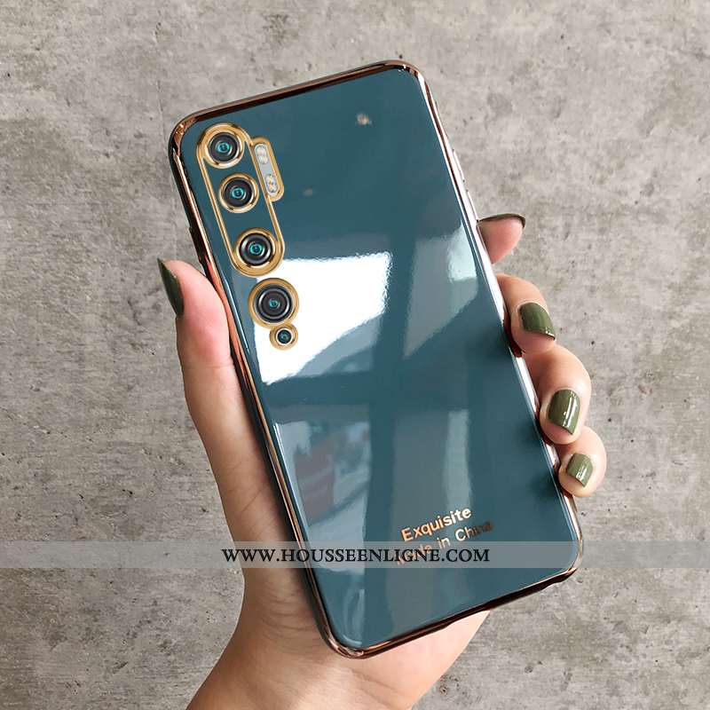 Coque Xiaomi Mi Note 10 Silicone Personnalité Incassable Placage Téléphone Portable Tout Compris Ver