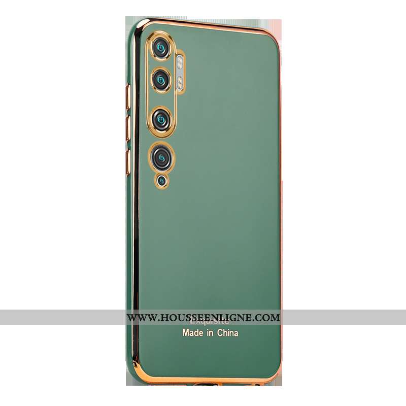 Coque Xiaomi Mi Note 10 Silicone Personnalité Incassable Placage Téléphone Portable Tout Compris Ver
