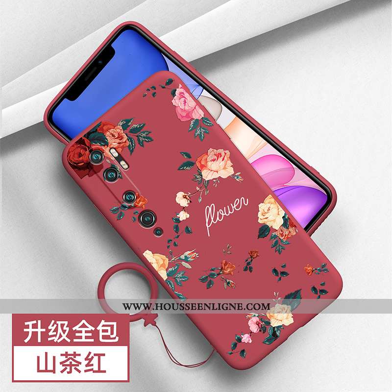 Coque Xiaomi Mi Note 10 Silicone Personnalité Petit Étui Tout Compris Incassable Tendance Verte