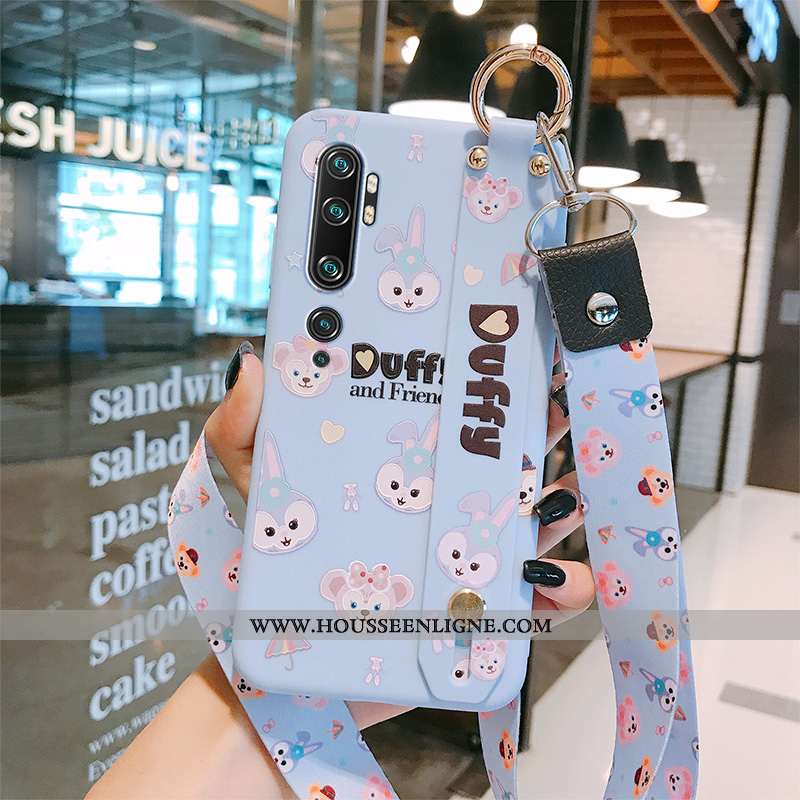 Coque Xiaomi Mi Note 10 Tendance Fluide Doux Rose Personnalité Incassable Téléphone Portable Tout Co