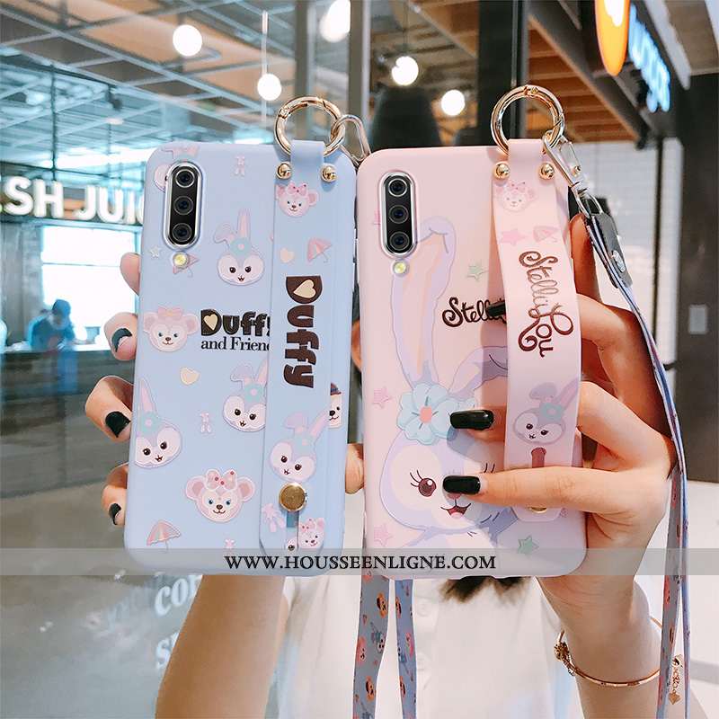 Coque Xiaomi Mi Note 10 Tendance Fluide Doux Rose Personnalité Incassable Téléphone Portable Tout Co