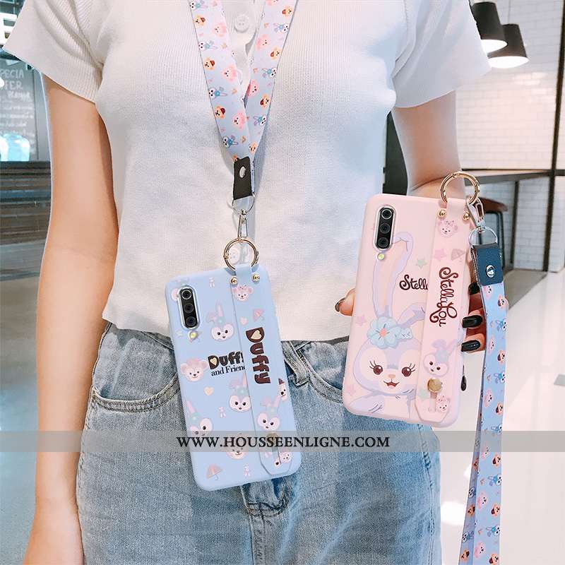Coque Xiaomi Mi Note 10 Tendance Fluide Doux Rose Personnalité Incassable Téléphone Portable Tout Co