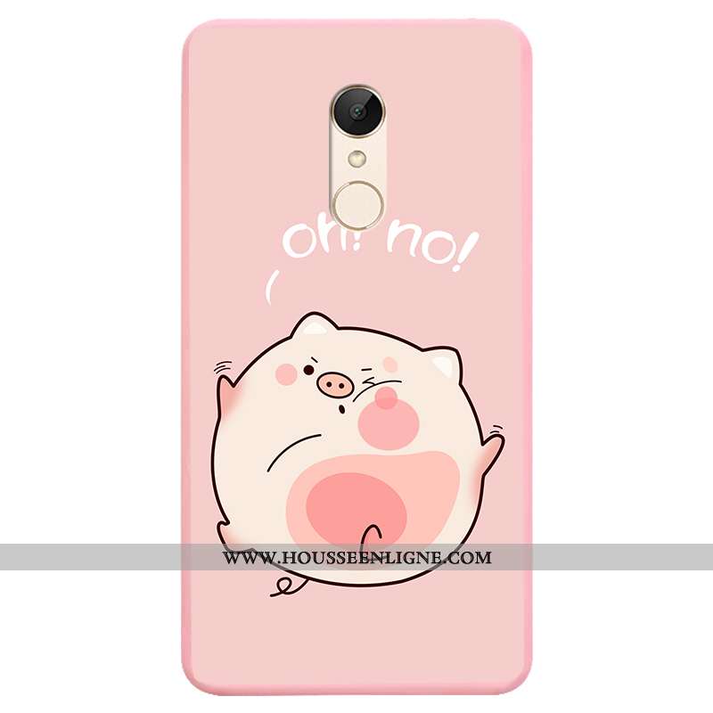 Coque Xiaomi Redmi 5 Délavé En Daim Ornements Suspendus Petit Étui Tout Compris Rouge Fluide Doux Ro