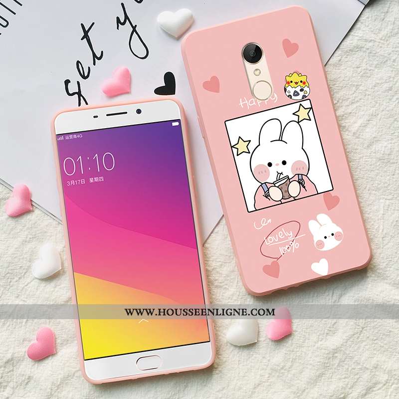 Coque Xiaomi Redmi 5 Délavé En Daim Ornements Suspendus Petit Étui Tout Compris Rouge Fluide Doux Ro