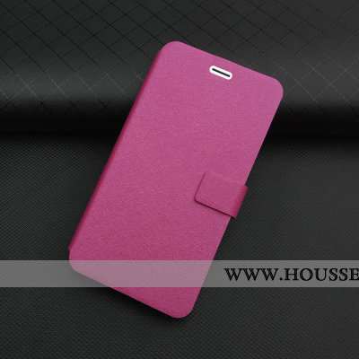 Coque Xiaomi Redmi 5 Fluide Doux Protection Cuir Incassable Rouge Étui Rose