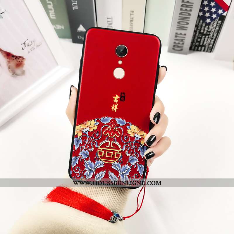 Coque Xiaomi Redmi 5 Fluide Doux Silicone Tout Compris Totem Créatif Personnalité Téléphone Portable