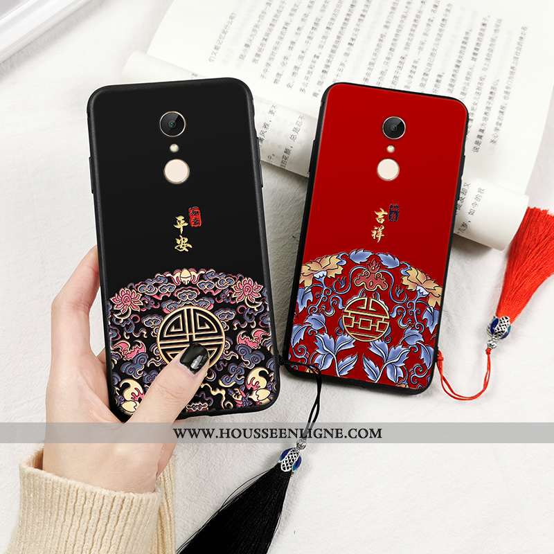 Coque Xiaomi Redmi 5 Fluide Doux Silicone Tout Compris Totem Créatif Personnalité Téléphone Portable