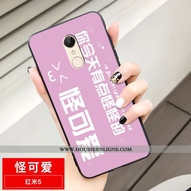 Coque Xiaomi Redmi 5 Silicone Délavé En Daim Nouveau Fluide Doux Net Rouge Créatif Incassable Jaune