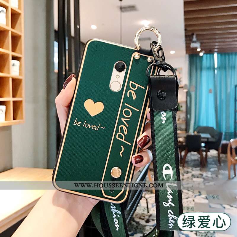 Coque Xiaomi Redmi 5 Tendance Fluide Doux Tout Compris Téléphone Portable Étui Protection Vert Verte