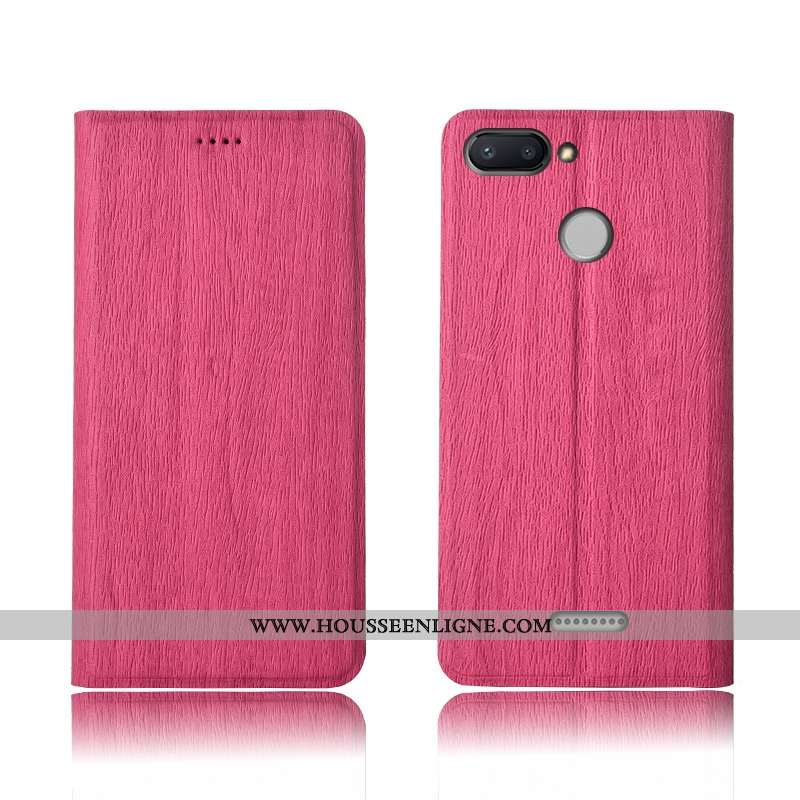 Coque Xiaomi Redmi 6 Cuir Modèle Fleurie Tout Compris Fluide Doux Incassable Téléphone Portable Bleu