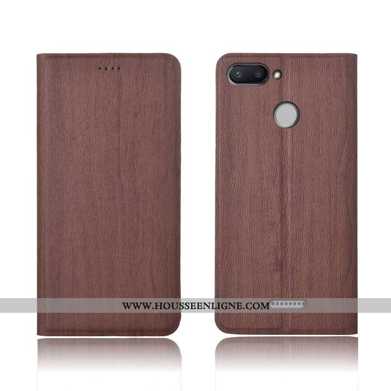 Coque Xiaomi Redmi 6 Cuir Modèle Fleurie Tout Compris Fluide Doux Incassable Téléphone Portable Bleu