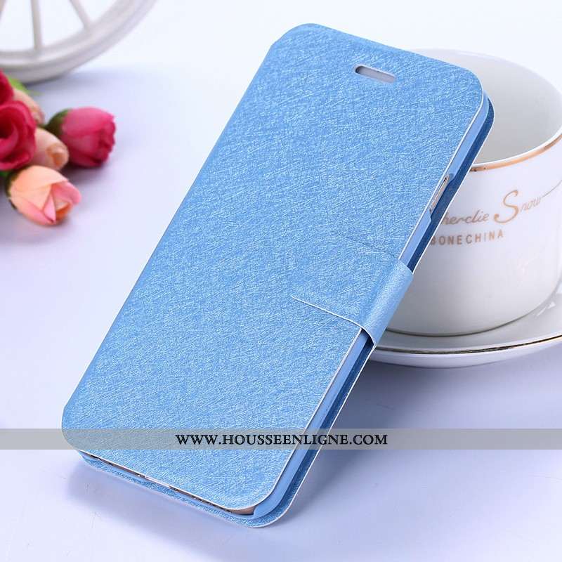 Coque Xiaomi Redmi 6 Cuir Protection Blanc Délavé En Daim Difficile Étui Blanche
