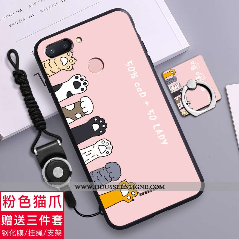 Coque Xiaomi Redmi 6 Délavé En Daim Personnalité Téléphone Portable Simple Créatif Jaune Silicone