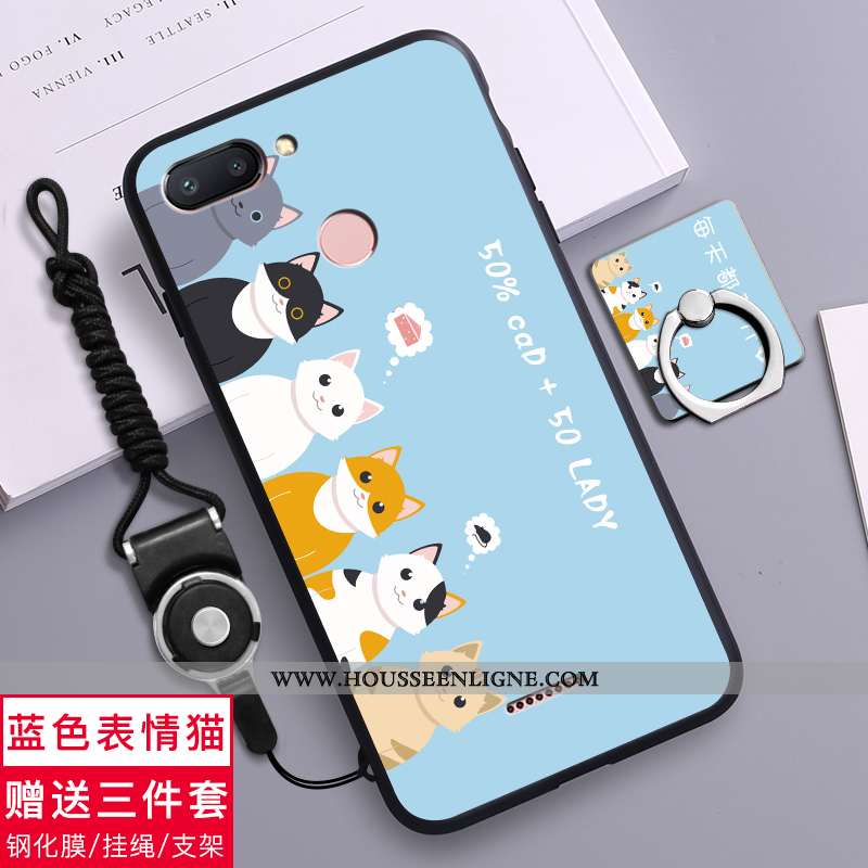 Coque Xiaomi Redmi 6 Délavé En Daim Personnalité Téléphone Portable Simple Créatif Jaune Silicone