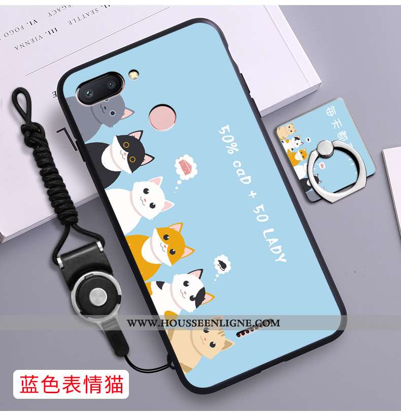 Coque Xiaomi Redmi 6 Délavé En Daim Personnalité Téléphone Portable Simple Créatif Jaune Silicone