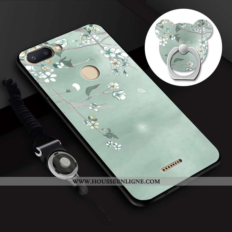 Coque Xiaomi Redmi 6 Fluide Doux Mode Incassable Tout Compris Jaune Rouge Ornements Suspendus